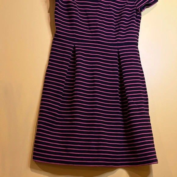 Talbots Black and Pink Striped Women's Dress Size 6 Petites - Picture 8 of 13